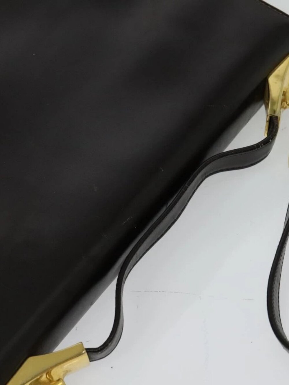 Christian Dior Shoulder Bag Leather Brown Gold Auth 126374 - Picture 7 of 16